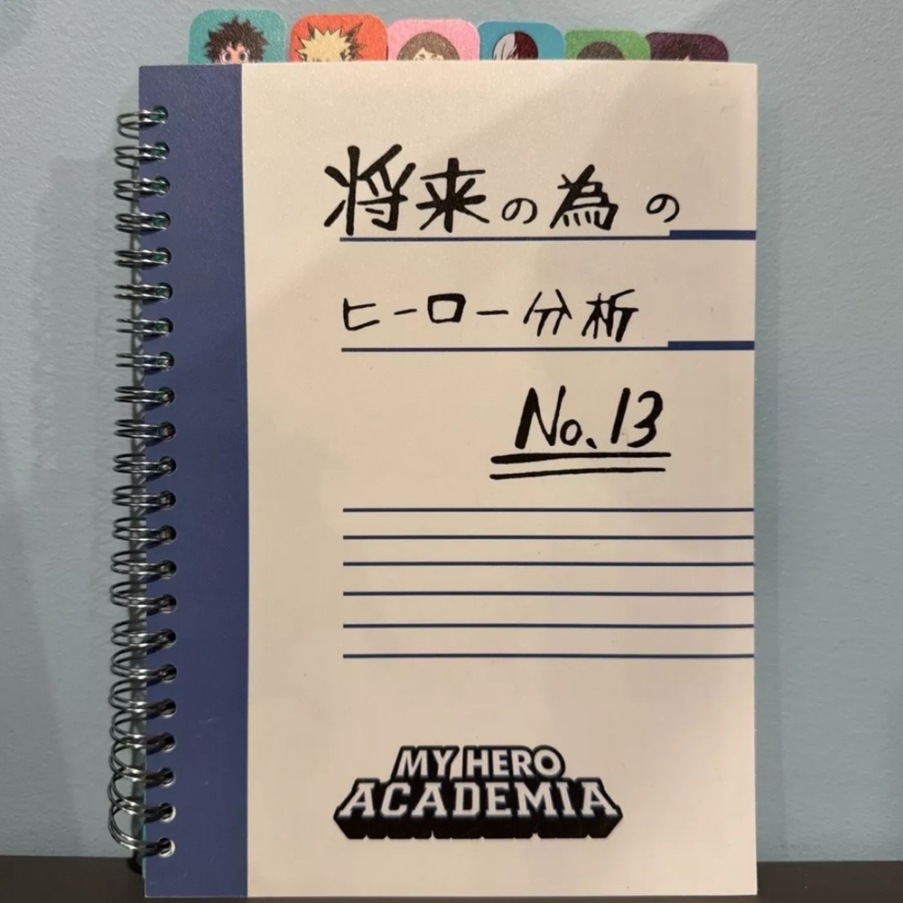 My Hero Academia Anime Notebook Tabbed Journal Wide Ruled Writing Book New